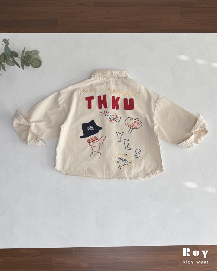 Roy - Korean Children Fashion - #designkidswear - Work Embroidery Jacket - 12