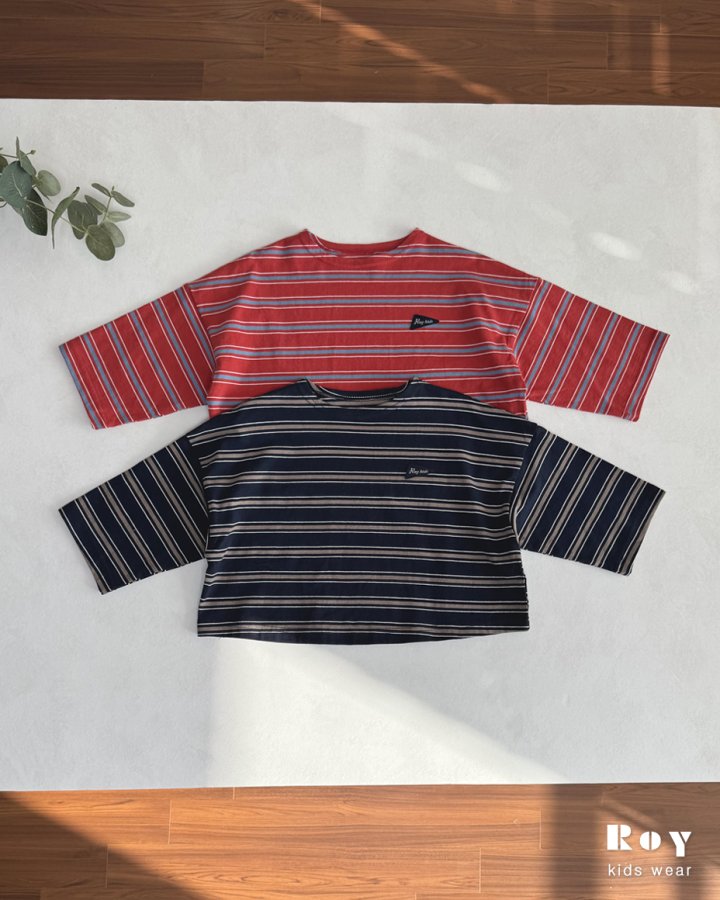 Roy - Korean Children Fashion - #designkidswear - Made Stripe Tee - 4