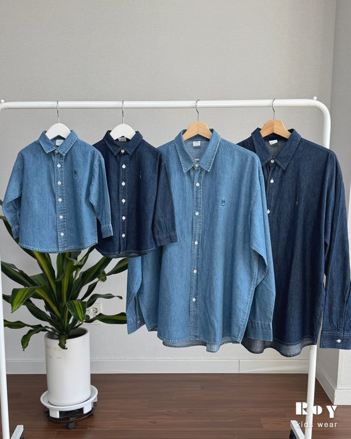 Roy - Korean Children Fashion - #discoveringself - Toy Denim Shirt