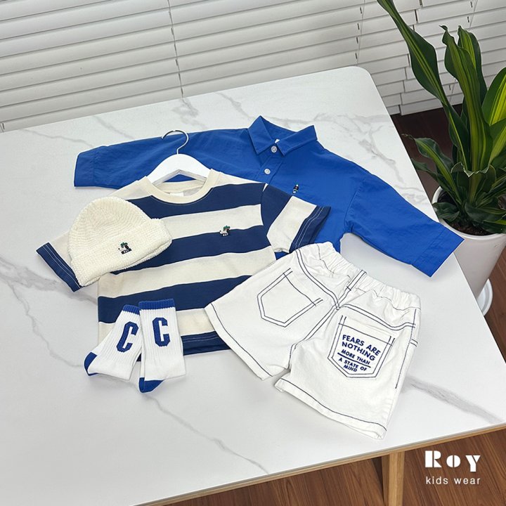 Roy - Korean Children Fashion - #discoveringself - Mind Embroidery Shorts - 10