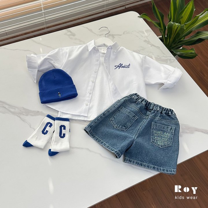 Roy - Korean Children Fashion - #fashionkids - Mind Embroidery Shorts - 11