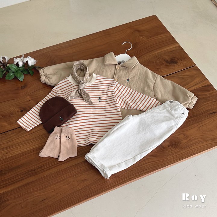 Roy - Korean Children Fashion - #kidsshorts - Toy Chunky Stripe Tee - 11