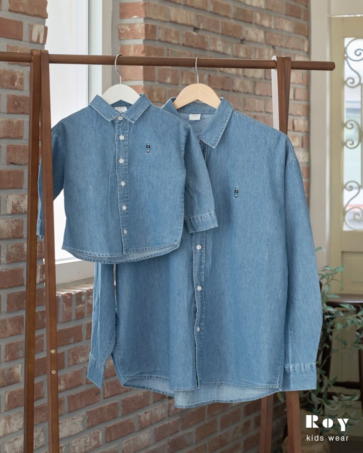 Roy - Korean Children Fashion - #kidsshorts - Toy Denim Shirt - 3