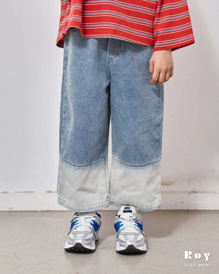Roy - Korean Children Fashion - #kidzfashiontrend - Under-Washed Jeans - 2