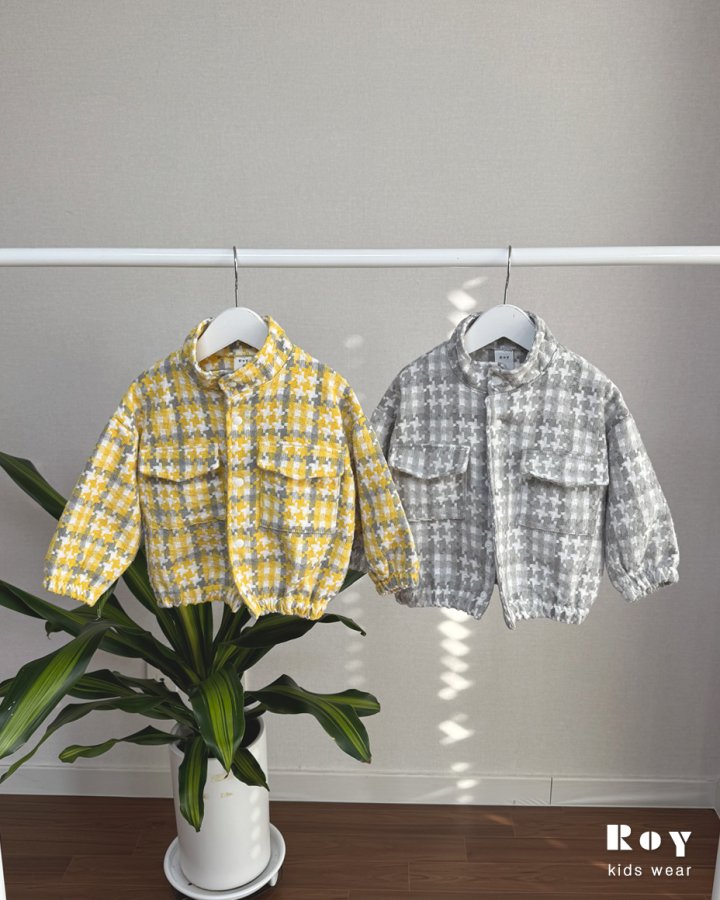 Roy - Korean Children Fashion - #littlefashionista - Mono Tweed Jacket