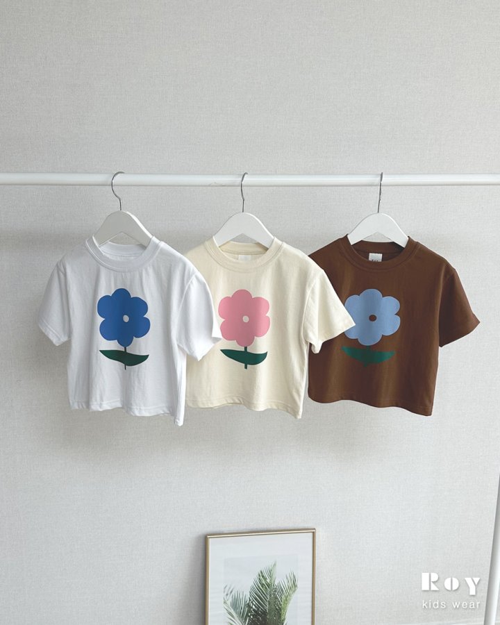 Roy - Korean Children Fashion - #stylishchildhood - Flower Tee
