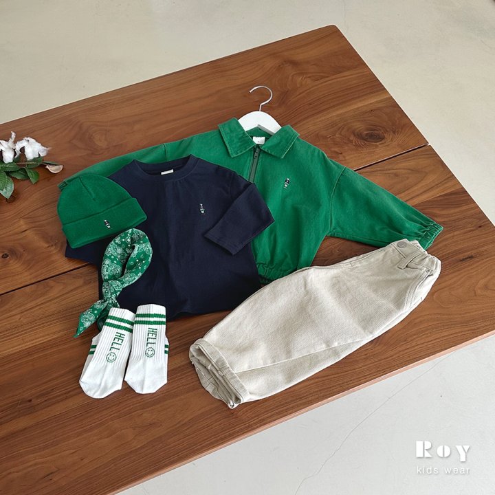 Roy - Korean Children Fashion - #toddlerclothing - Toy Solid Tee - 12