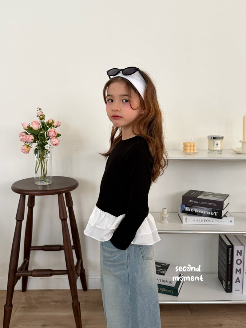 Second Moment - Korean Children Fashion - #Kfashion4kids - Objet Rib Frill Tee - 9