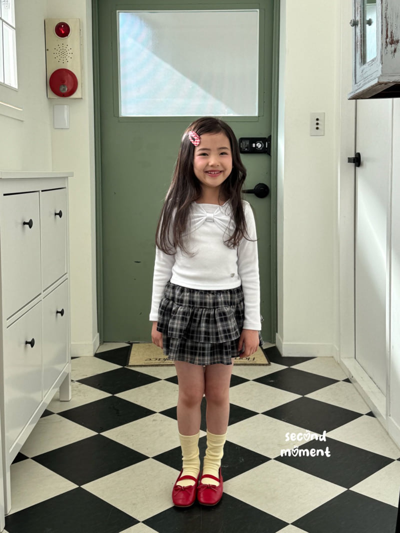 Second Moment - Korean Children Fashion - #Kfashion4kids - Rosie Check Skirt - 8