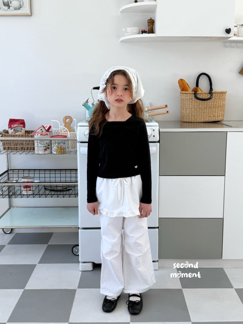 Second Moment - Korean Children Fashion - #kidzfashiontrend - Charming Ribbon Tee - 4