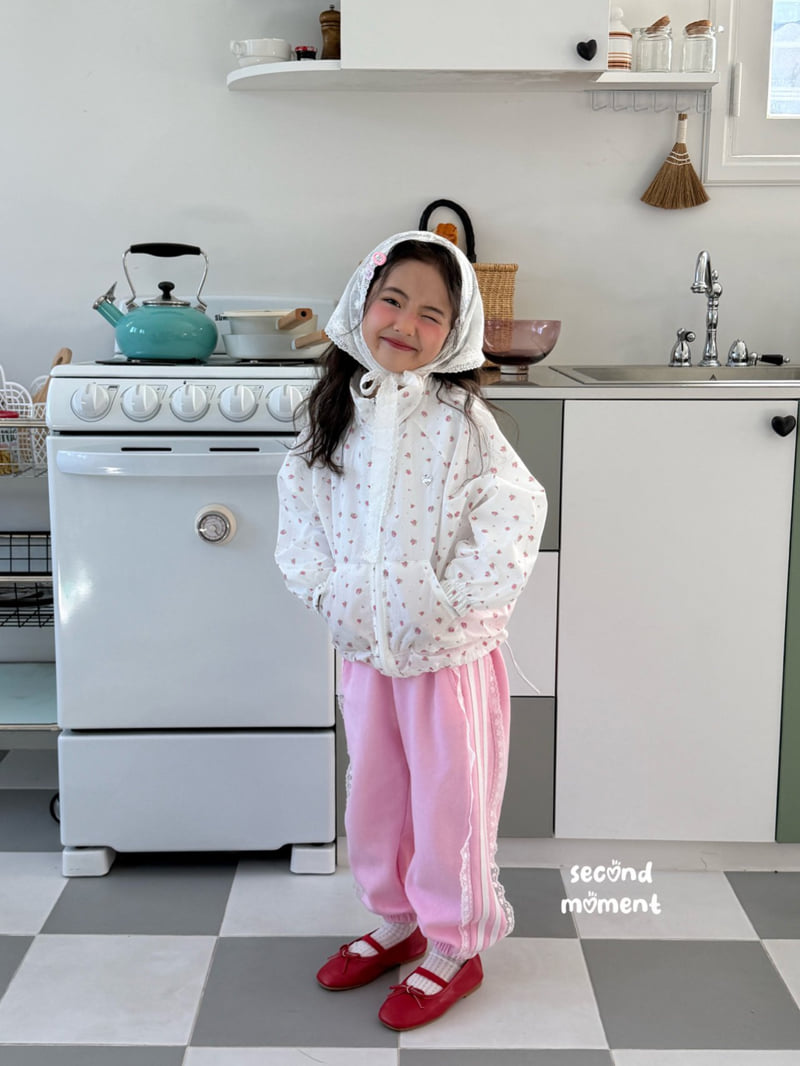 Second Moment - Korean Children Fashion - #Kfashion4kids - Lace Double Line Jogger Pants - 2