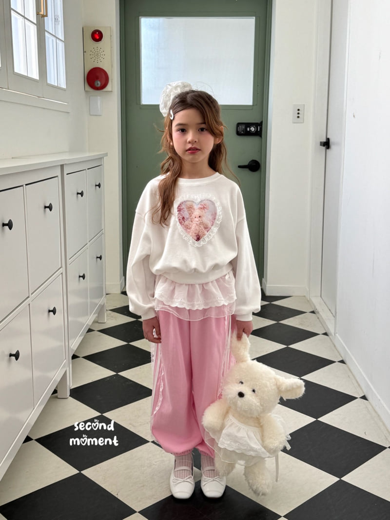 Second Moment - Korean Children Fashion - #kidzfashiontrend - Lace Heart Sweatshirt - 4