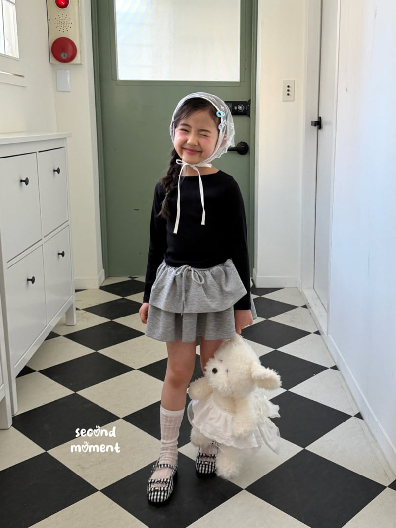 Second Moment - Korean Children Fashion - #Kfashion4kids - Daily Boat Neck Tee - 2