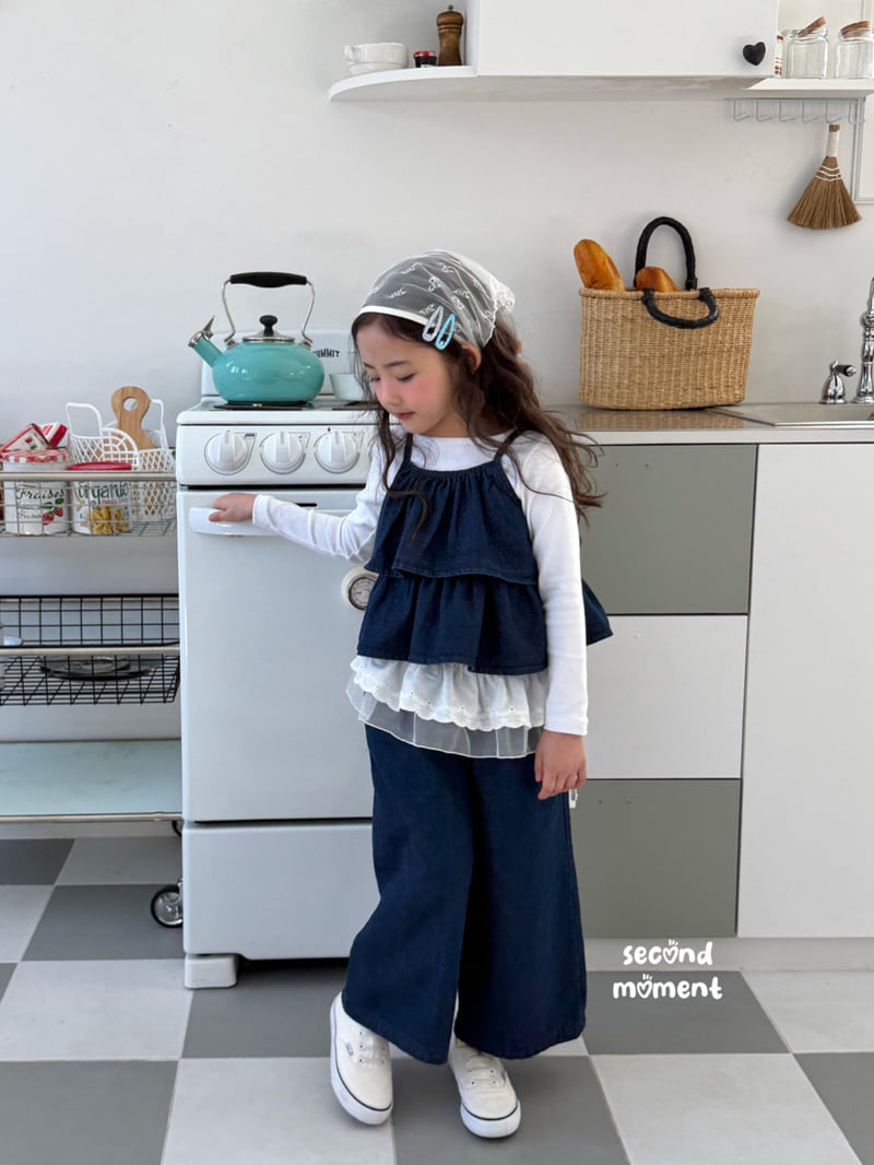 Second Moment - Korean Children Fashion - #childofig - Denim Tiered Blouse - 10