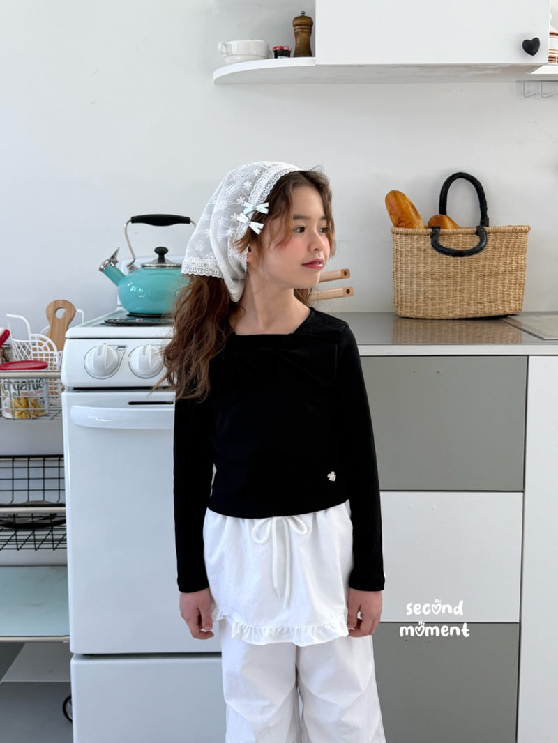 Second Moment - Korean Children Fashion - #childofig - Charming Ribbon Tee - 10