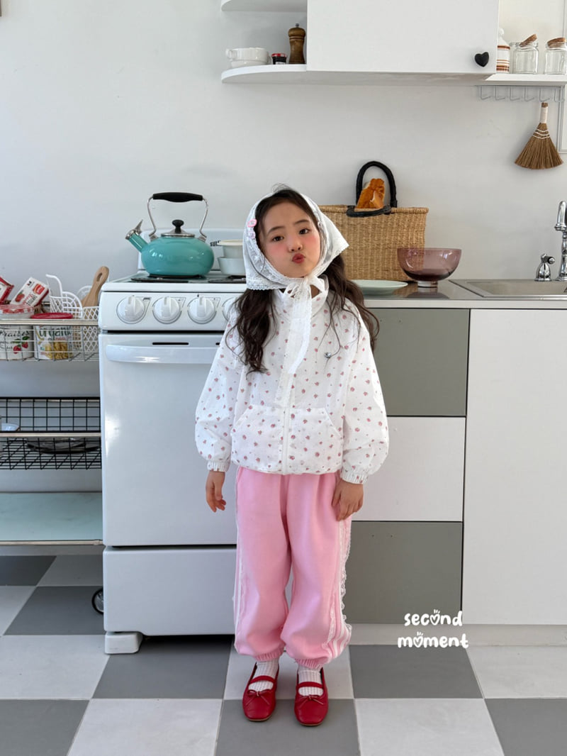 Second Moment - Korean Children Fashion - #childofig - Lace Double Line Jogger Pants - 8