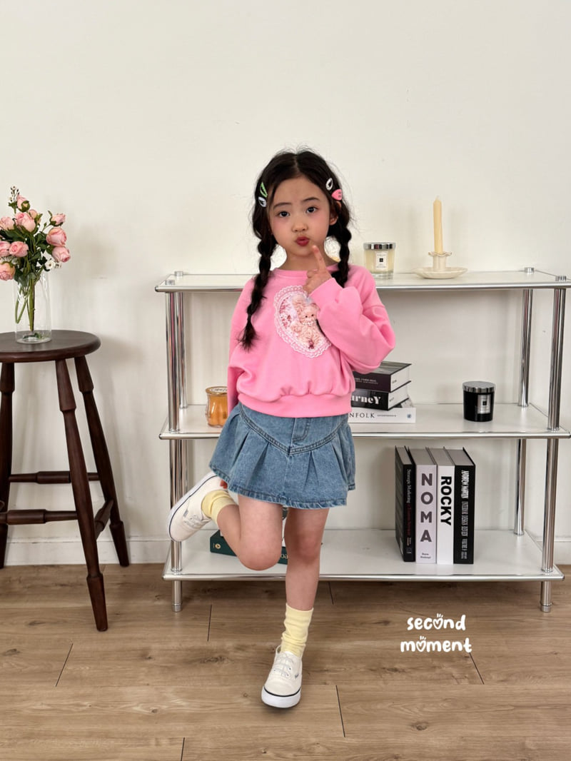 Second Moment - Korean Children Fashion - #childofig - Lace Heart Sweatshirt - 12