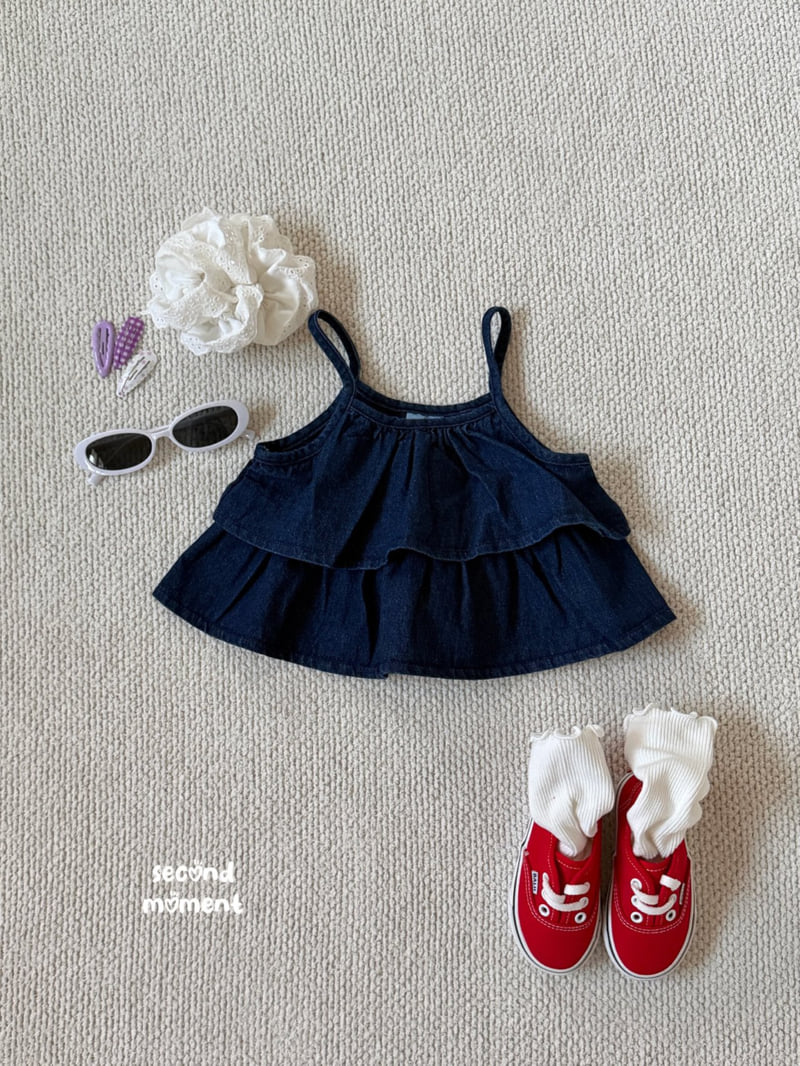 Second Moment - Korean Children Fashion - #childrensboutique - Denim Tiered Blouse - 11