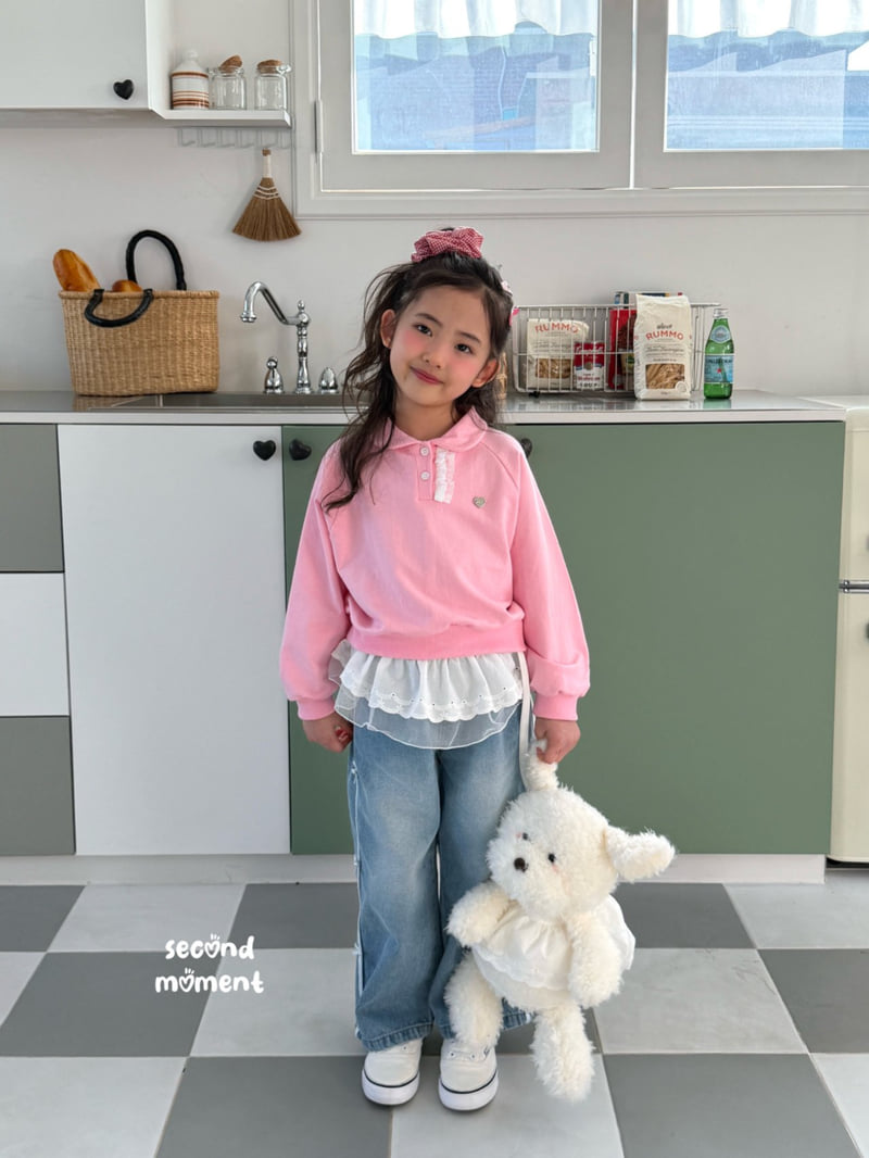 Second Moment - Korean Children Fashion - #childrensboutique - Kitsch Ribbon Denim Pants - 9