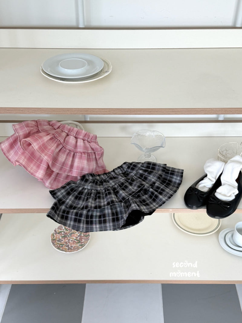Second Moment - Korean Children Fashion - #childrensboutique - Rosie Check Skirt