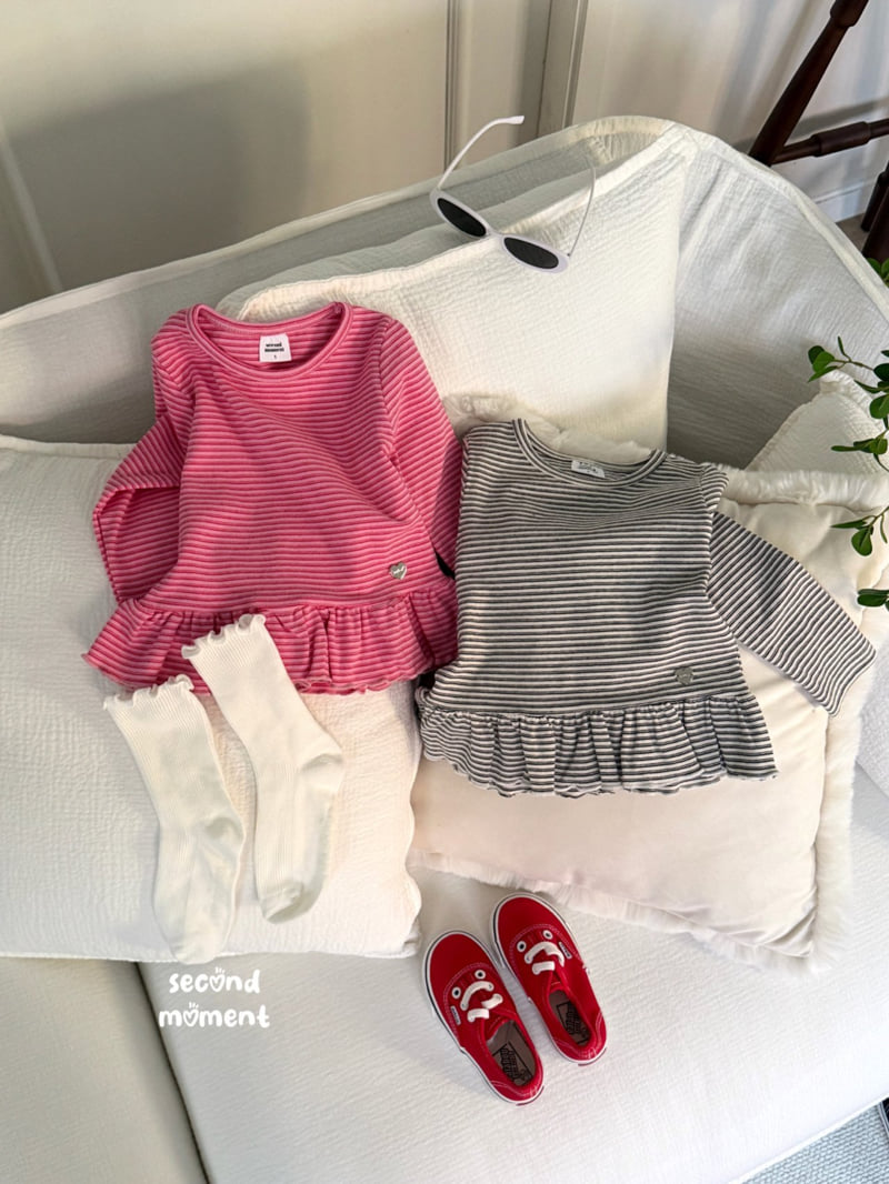 Second Moment - Korean Children Fashion - #childrensboutique - Seasoning Frill Tee