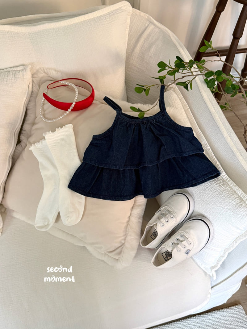 Second Moment - Korean Children Fashion - #designkidswear - Denim Tiered Blouse - 12