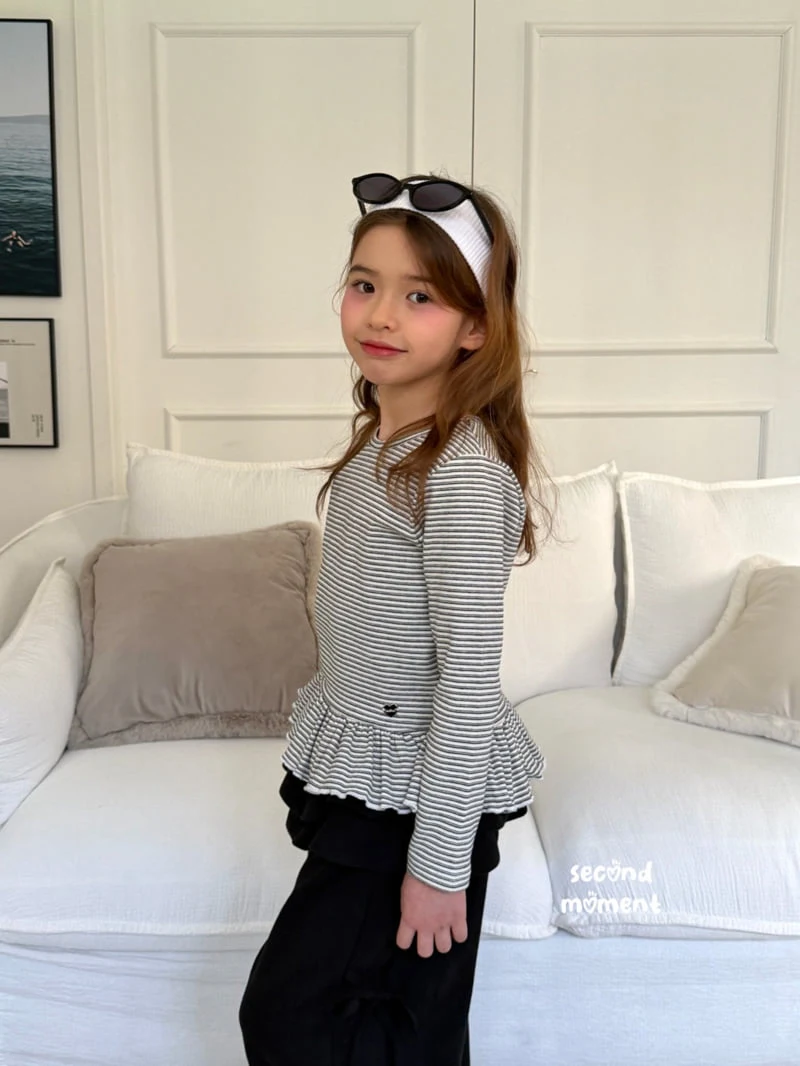 Second Moment - Korean Children Fashion - #discoveringself - Seasoning Frill Tee - 3