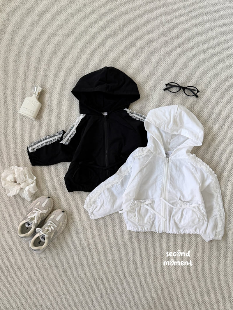 Second Moment - Korean Children Fashion - #fashionkids - Lace Hood Jumper