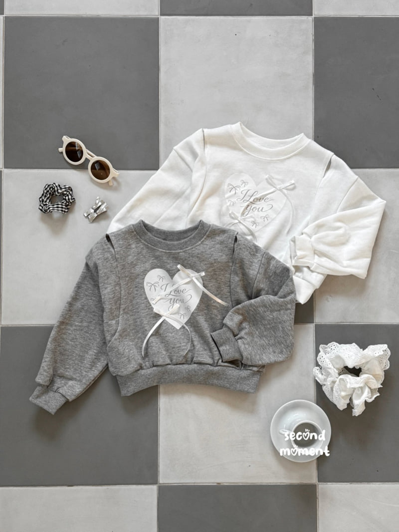 Second Moment - Korean Children Fashion - #fashionkids - Love You Heart Sweatshirt - 11