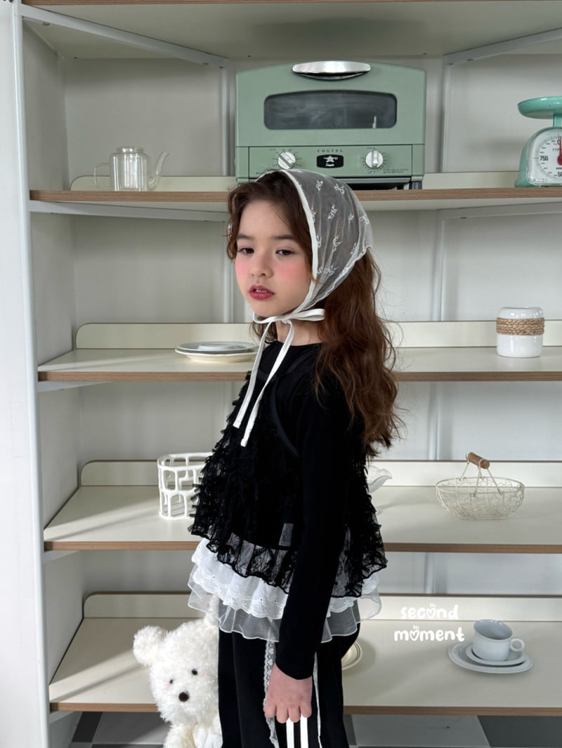 Second Moment - Korean Children Fashion - #fashionkids - Blanc Ribbon Bustier - 10