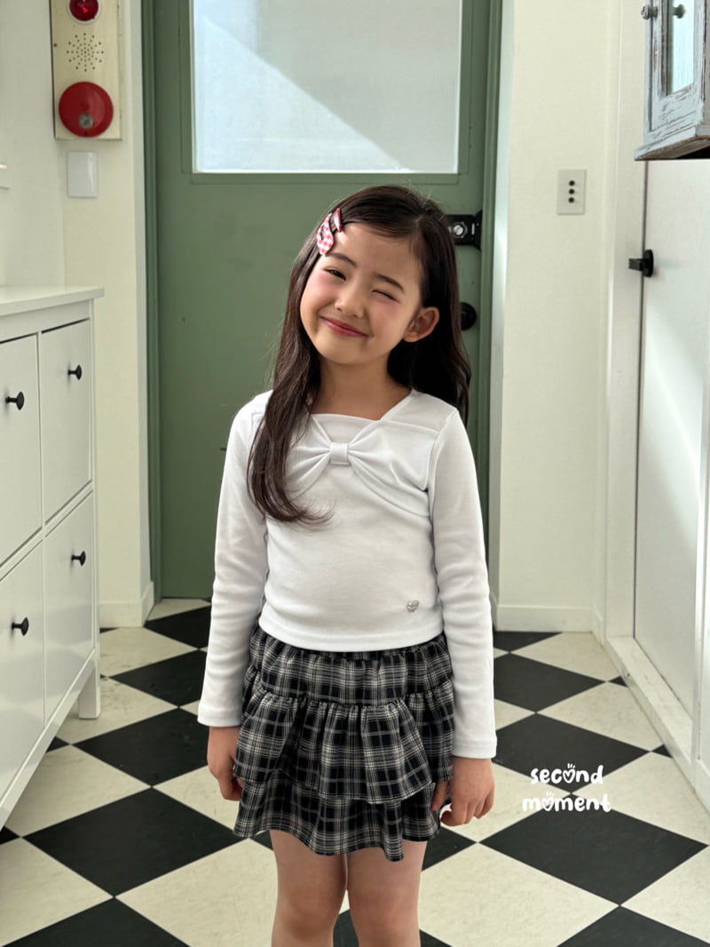 Second Moment - Korean Children Fashion - #kidsshorts - Rosie Check Skirt - 5