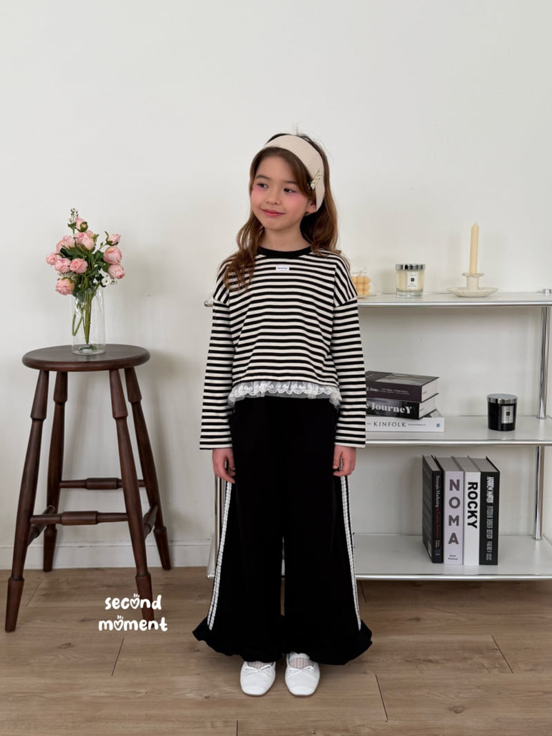 Second Moment - Korean Children Fashion - #kidsstore - Frill Lace Pants - 2