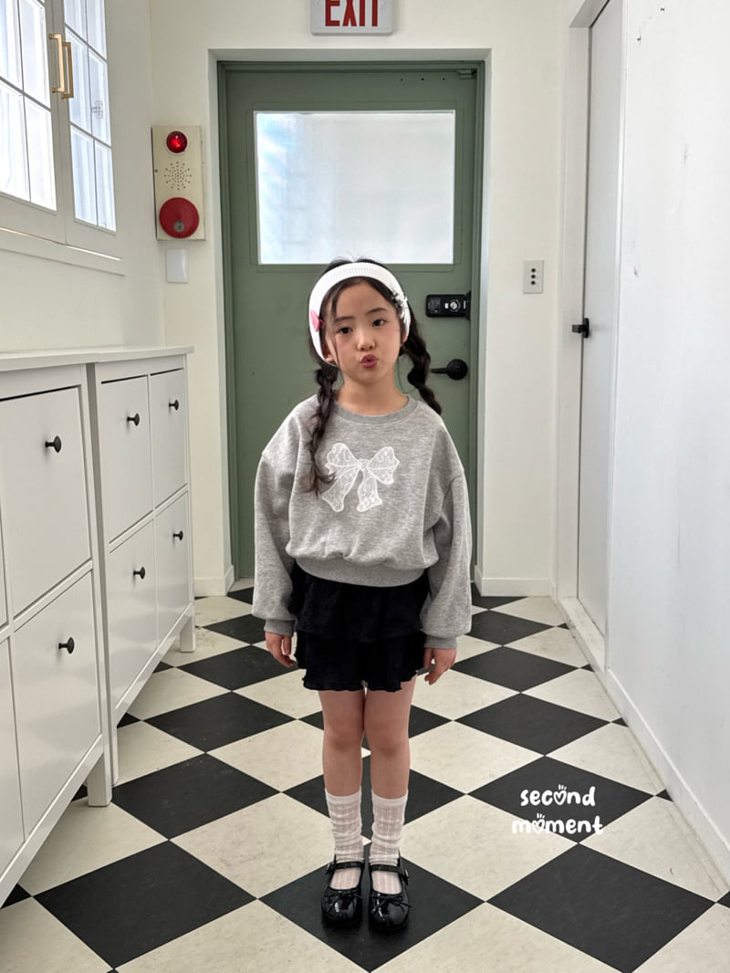 Second Moment - Korean Children Fashion - #kidsstore - Cozy Ribbon Sweatshirt - 9