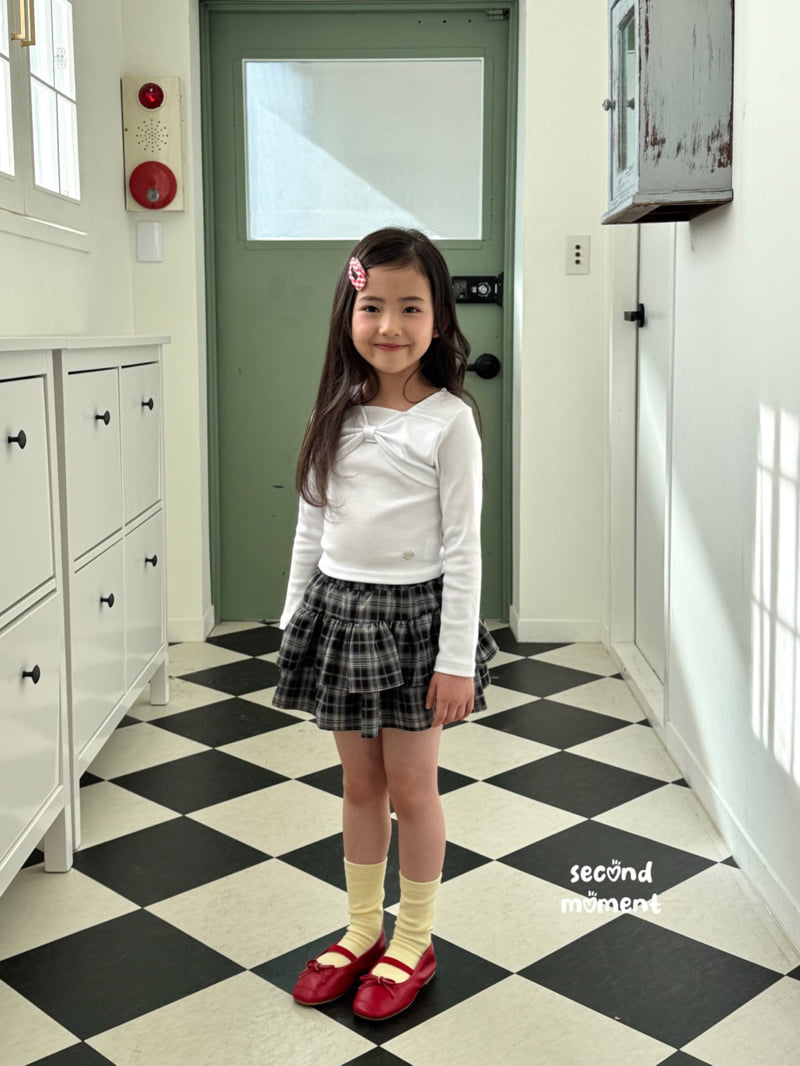 Second Moment - Korean Children Fashion - #kidsstore - Rosie Check Skirt - 6