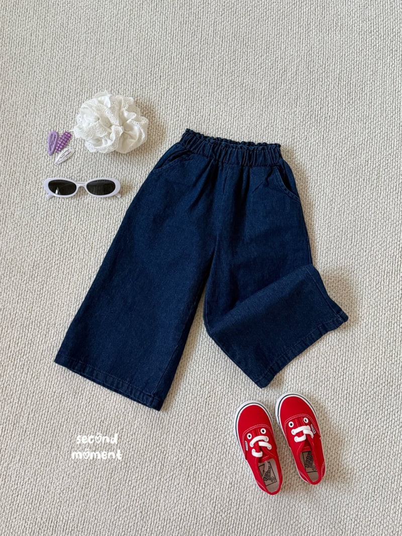 Second Moment - Korean Children Fashion - #kidsstore - Denim Wide Pants