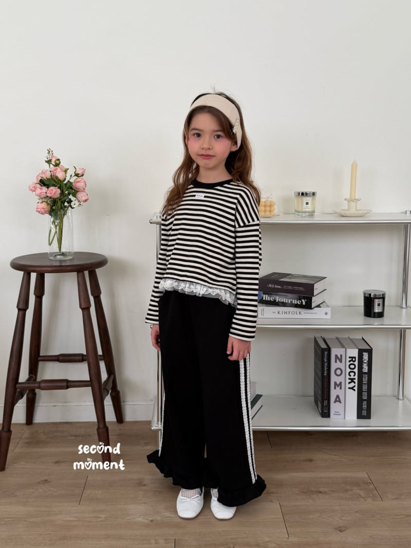 Second Moment - Korean Children Fashion - #kidzfashiontrend - Frill Lace Pants - 3