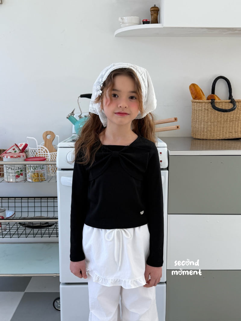 Second Moment - Korean Children Fashion - #kidzfashiontrend - Charming Ribbon Tee - 3