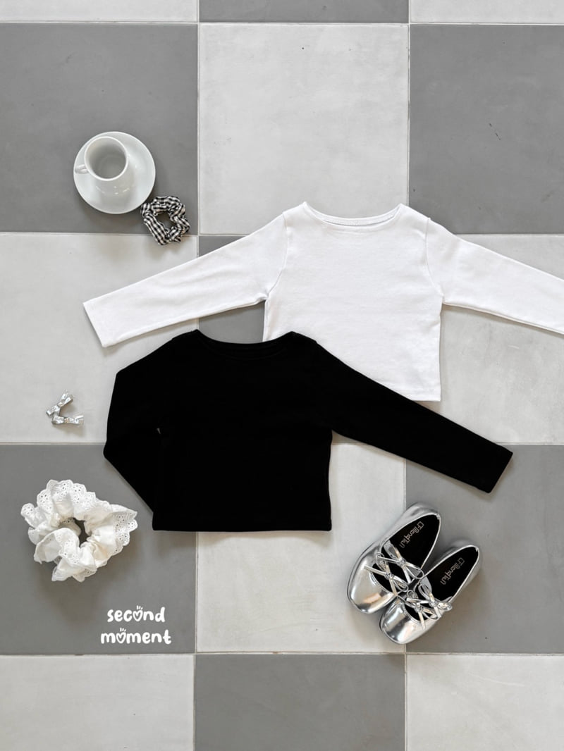 Second Moment - Korean Children Fashion - #kidzfashiontrend - Daily Boat Neck Tee