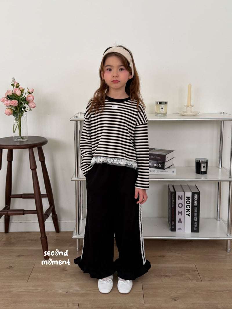 Second Moment - Korean Children Fashion - #littlefashionista - Frill Lace Pants - 5