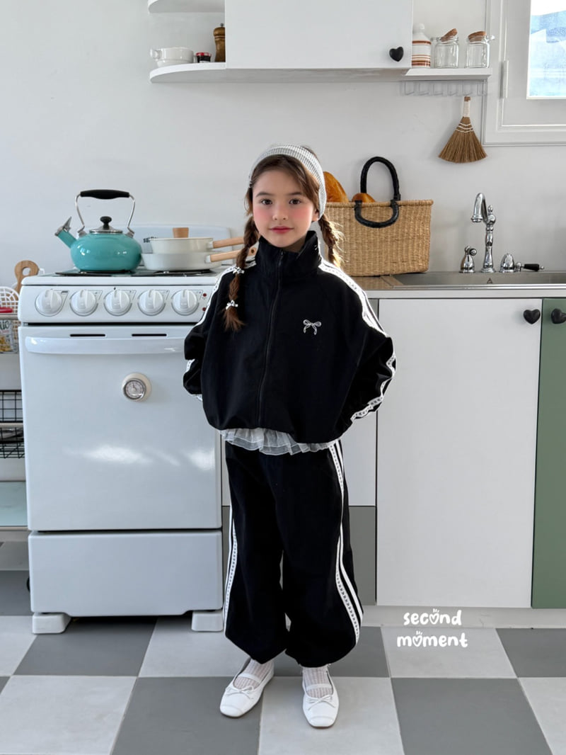 Second Moment - Korean Children Fashion - #littlefashionista - Frill Heart Jogger Pants - 2
