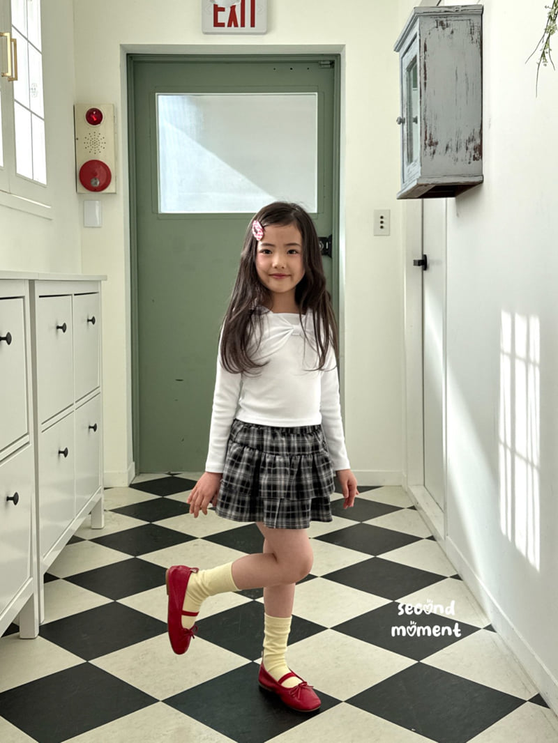 Second Moment - Korean Children Fashion - #littlefashionista - Rosie Check Skirt - 9