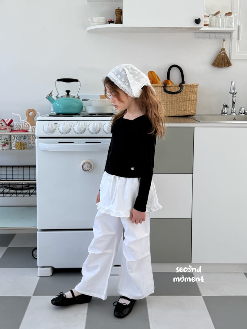 Second Moment - Korean Children Fashion - #littlefashionista - Charming Ribbon Tee - 5
