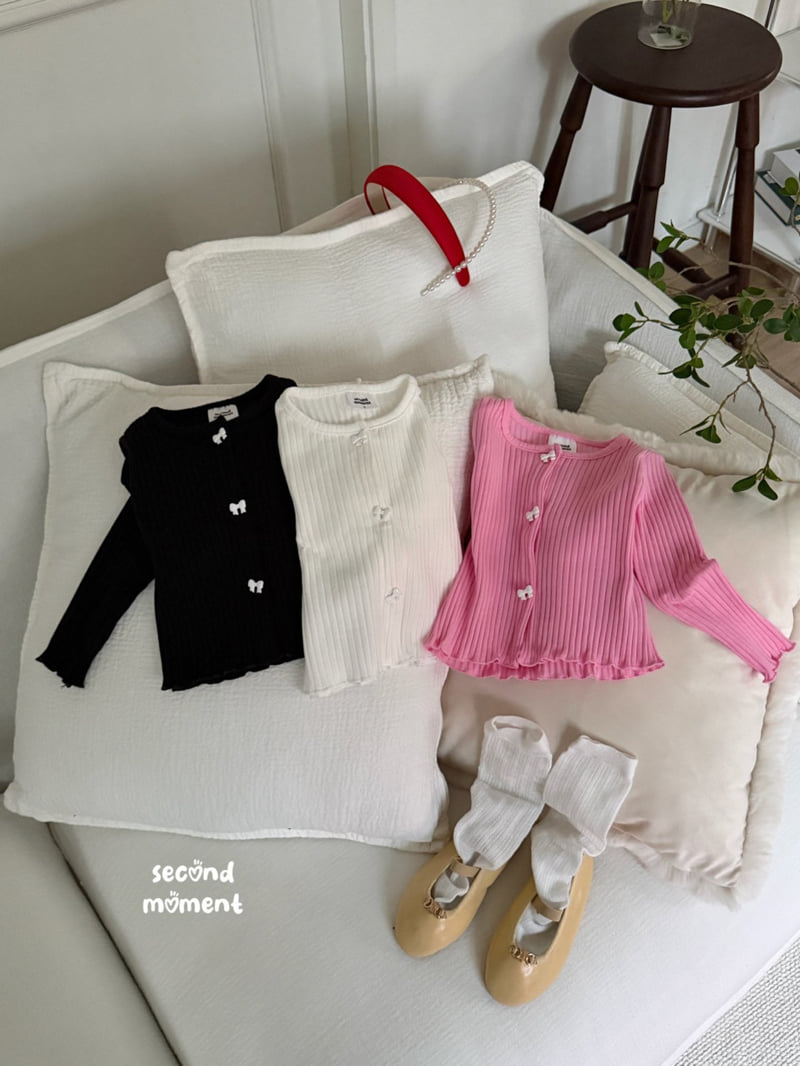 Ribbon Rib Cardigan by Second moment for Child - view 1