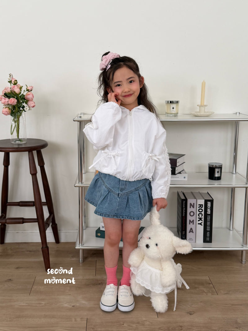 Second Moment - Korean Children Fashion - #littlefashionista - Pleated Denim Skirt - 2