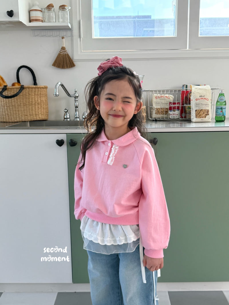 Second Moment - Korean Children Fashion - #magicofchildhood - Kitsch Ribbon Denim Pants - 2