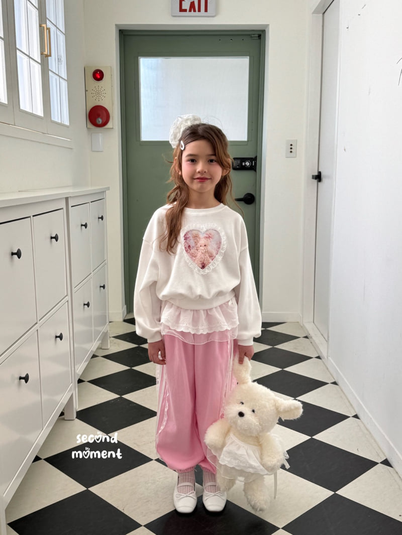 Second Moment - Korean Children Fashion - #magicofchildhood - Lace Heart Sweatshirt - 6