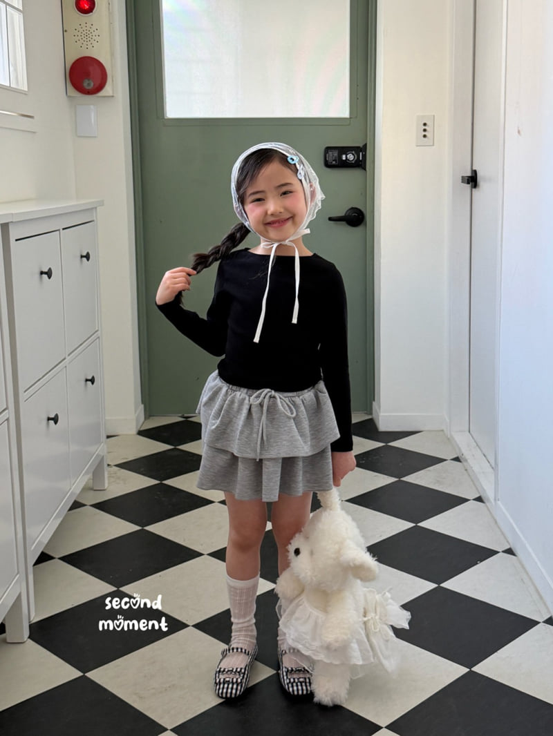 Second Moment - Korean Children Fashion - #littlefashionista - Daily Boat Neck Tee - 4