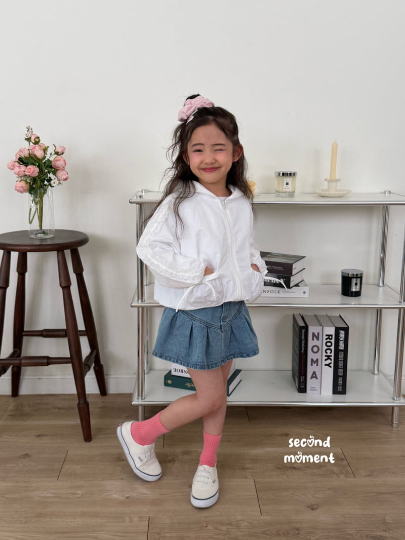 Second Moment - Korean Children Fashion - #prettylittlegirls - Pleated Denim Skirt - 5