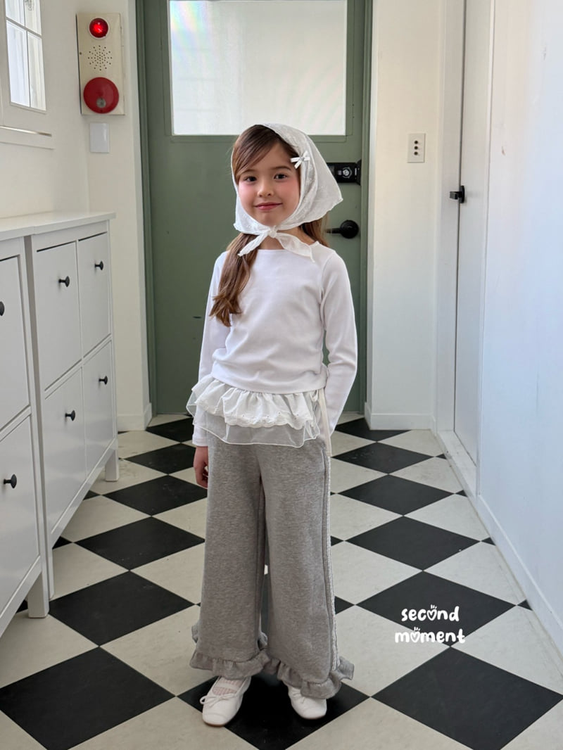 Second Moment - Korean Children Fashion - #stylishchildhood - Frill Lace Pants - 11
