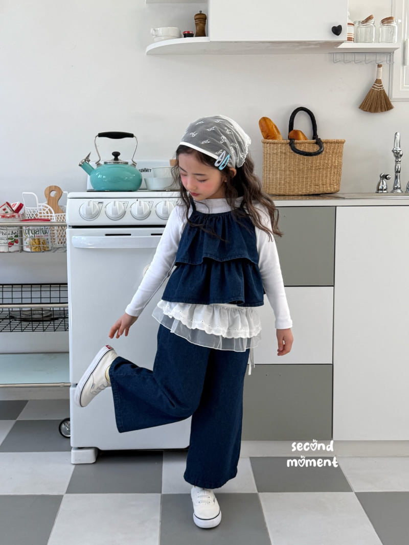 Second Moment - Korean Children Fashion - #stylishchildhood - Denim Tiered Blouse - 9